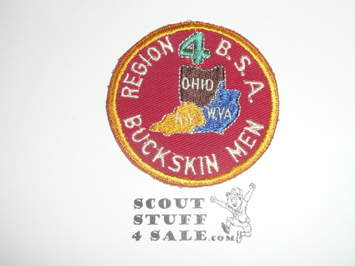 Region 4 R4 c/e Twill Patch, glue spots on back only - Original