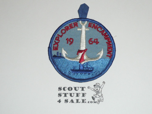 Region 7 1964 Explorer Encampment Twill Patch - Boy Scout