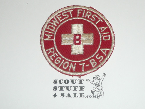 Region 7 Midwest First Aid B Twill Patch - Boy Scout