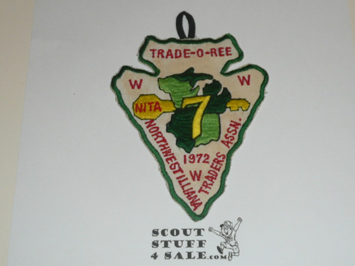 Region 7 1972 Northwest Illiava Traders Association Trade-o-ree Twill Patch - Boy Scout