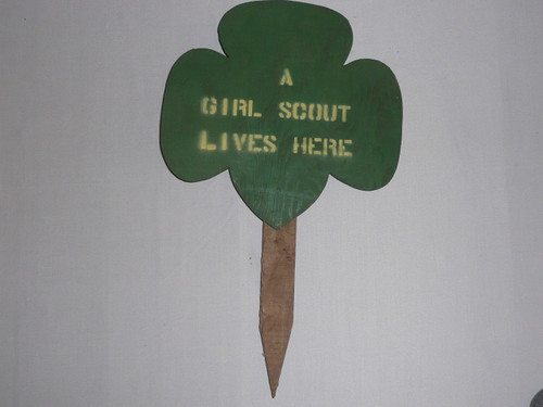 "A Girl Scout Lives Here" lawn ornament