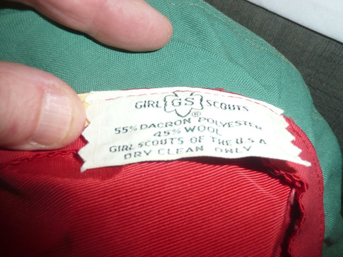 1950's Girl Scout Dacron/Wool Adjustible Beret