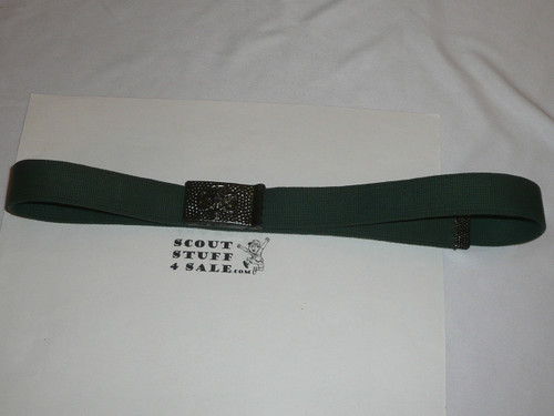 1940's Girl Scout Elastic belt and embossed metal buckle