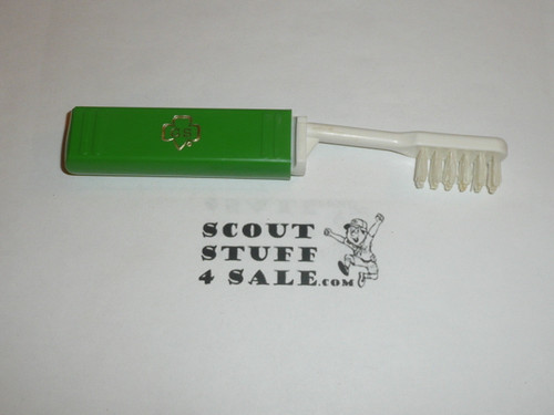 1970's Girl Scout Camping Toothbrush and Holder