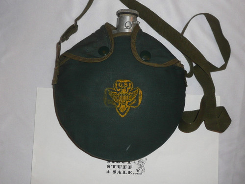 Early Official Girl Scout Canteen with fabric cover