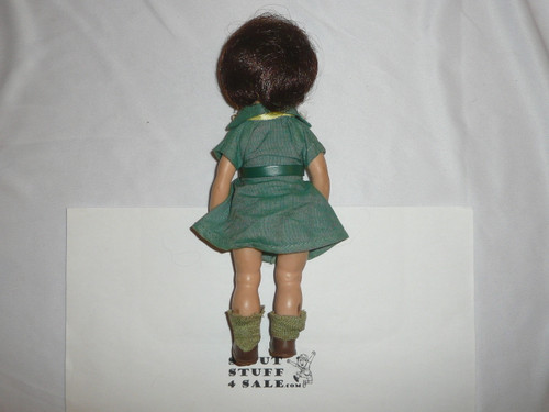 Effanbee Girl Scout 8" Doll from 1965, brown hair
