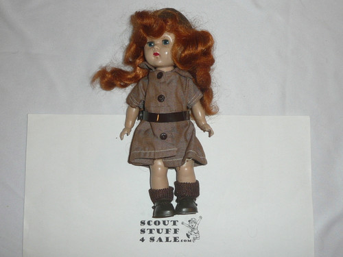 1950’s Terri Lee Brownie Girl Scout Ginger Doll, 7.5" tall