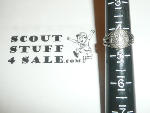 Girl Scout Ring, 1930's, SILVER, HC23