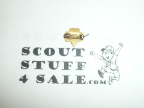 Girl Scout Lapel Pin, gold filled, HC36