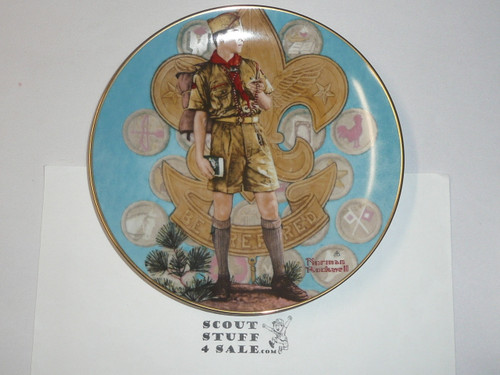 Grossman Designs Norman Rockwell "Tomorrow's Leader" 1983, 8.5" Decorative China Plate