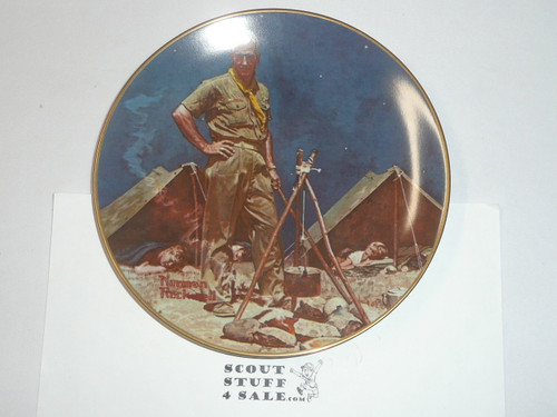 Gorham Norman Rockwell "The Scoutmaster", 8.5" Decorative China Plate