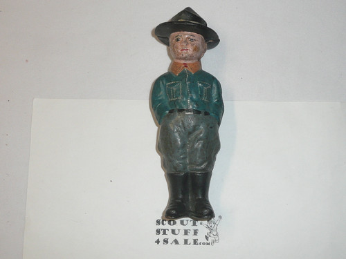 1930's Boy Scout Cast Iron Piggy Bank