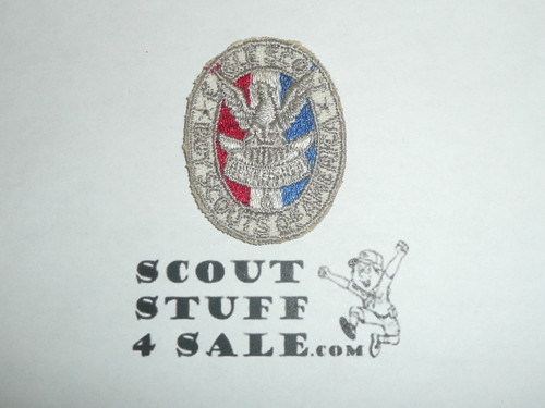 Eagle Scout Patch, Type 2, 1933-1955, Sea Scout White, cut to round but unused