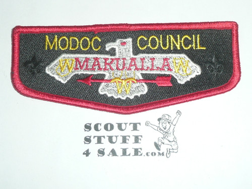 Order of the Arrow Lodge #437 Makualla HS1 Flap Patch, issued by #491