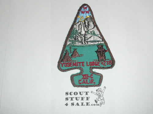 Order of the Arrow Lodge #278 Yo-Se-Mite a2 Arrowhead Patch