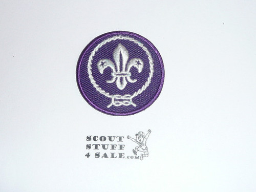 World Scouting Crest / Emblem Patch, cut edge standard style, used