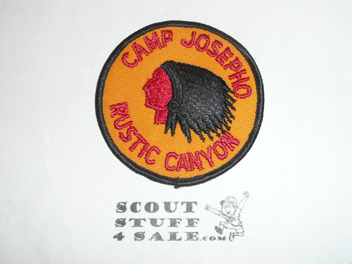 1950's Camp Josepho Patch, orange twill, blk bdr