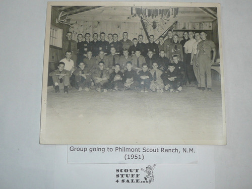 1951 Philmont Red River Valley Council Contingent 8x10"Picture