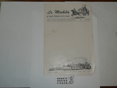 1951 Philmont Scout Ranch 13 day Trek Brochure