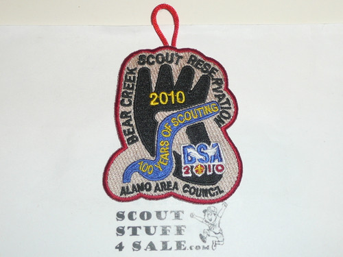 Bear Creek Scout Reservation Patch, Alamo Area Council, 2010