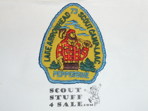 Lake Arrowhead Scout Camps, Camp Pepperdine Patch, 1973, sewn