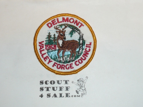 Delmont Scout Reservation Patch, Valley Forge Council, 1968