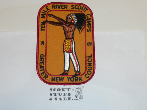 Ten Mile River, Greater New York Councils, Jacket Patch, 1969
