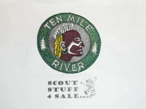 Ten Mile River Camp Patch, Greater New York Councils, c/e fully embroidered
