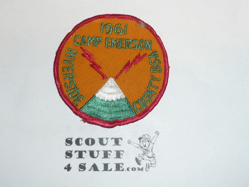 Camp Emerson Patch, Riverside County Council, 1961