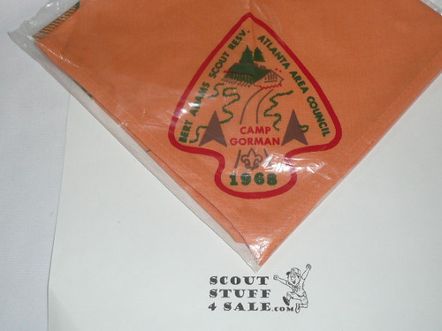 Camp Gorman Neckerchief, Bert Adams Scout Reservation, 1968