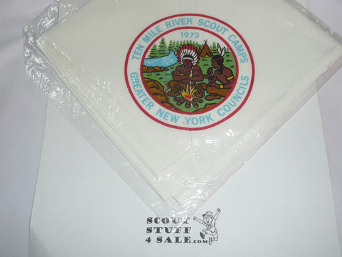 Ten Mile RIver Scout Camp Neckerchief, Greater New York Council, 1973