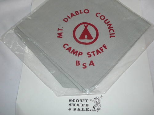 Vintage Mt. Diablo Council Camp Staff Neckerchief, unused
