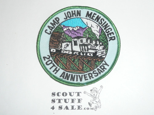 Pendola Scout Reservation, Camp John Mensinger Patch, Yosemite Area Council, green bdr, train