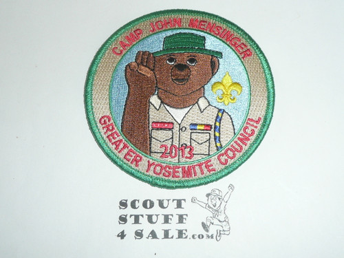 Camp John Mensinger Patch, Greater Yosemite Council, 2013