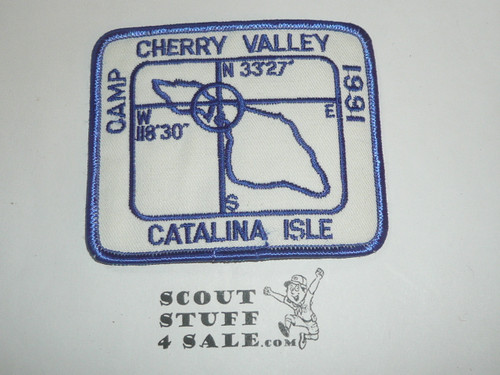 Camp Cherry Valley twill Patch, San Gabriel Valley Council, 1991