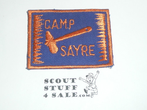 Camp Sayre c/e twill Patch, Blue Hills Reservation, Milton Mass, 1950's