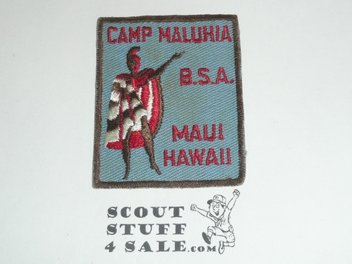 Camp Maluhia c/e Patch, Maui County Council, blue twill