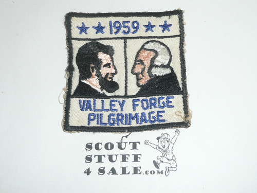 Valley Forge Council Pilgrimage Patch, 1959, lt use