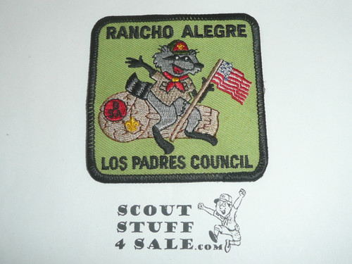 Camp Rancho Alegre Patch, Los Padres Council, black bdr