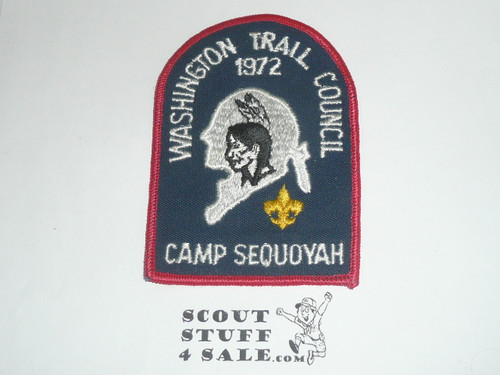 Camp Sequoyah Patch, Washington Trail Council, 1972