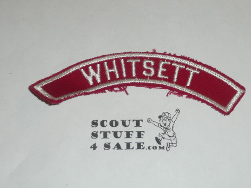 WHITSETT Red/white Community Strip, 1960's