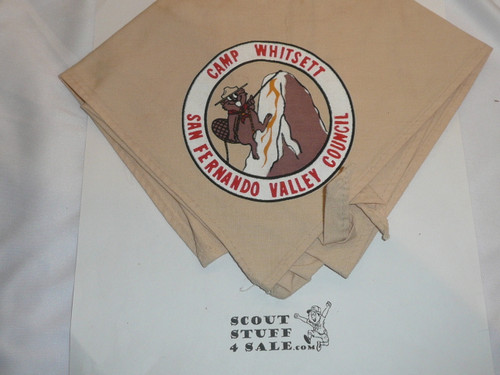 1971 Camp Whitsett Neckerchief, San Fernando Valley Council, used