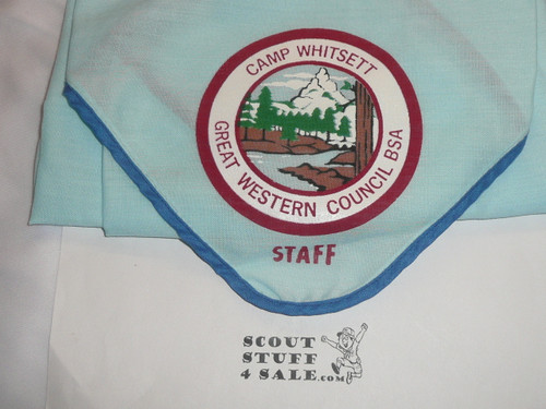 1979 Camp Whitsett STAFF Neckerchief, Great Western Council