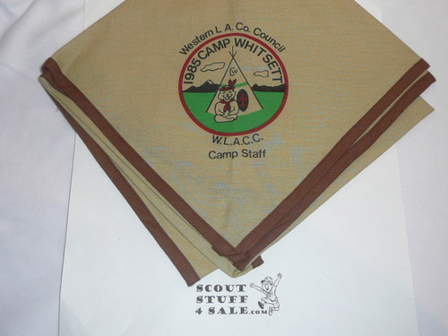 1985 Camp Whitsett STAFF Neckerchief, Western Los Angeles County Council