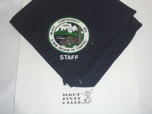 1990 Camp Whitsett STAFF Neckerchief, Western Los Angeles County Council