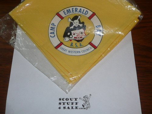 Early 1970's Camp Emerald Bay Neckerchief, Great Western Council