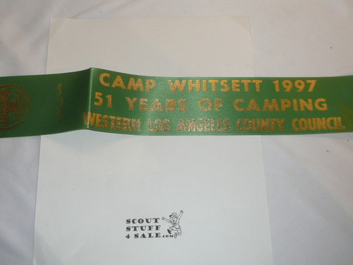 1997 Camp Whitsett 51st Summer Flag Ribbon - Scout