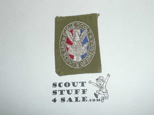 Eagle Scout Patch, Type 2, 1933-1955, Khaki cloth, lite use