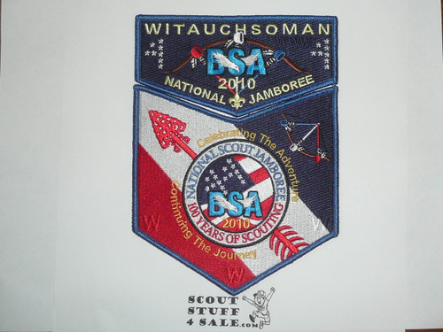 Order of the Arrow Lodge #44 Witauchsoman 2010 Jamboree 2-piece Flap Patch set