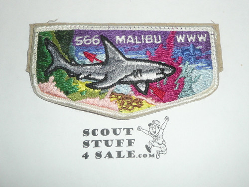 Order of the Arrow Lodge #566 Malibu s9 Flap Patch, used